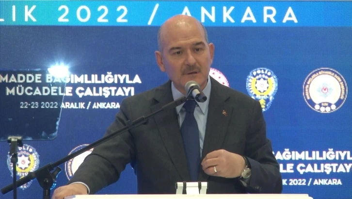 Bakan Soylu: "Uyuşturucu bağlantılı kişi sayısı dünya genelinde milyonda 35’ken, Türkiye’de milyonda 4,7’dir"
