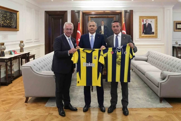 Bakan Yerlikaya, Fenerbahçe Spor Kulübü Başkanı Ali Koç’u kabul etti