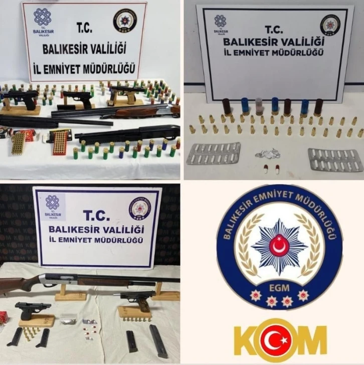 Balıkesir’de ’Kafes’ operasyonlarında 8 şahıs yakalandı
