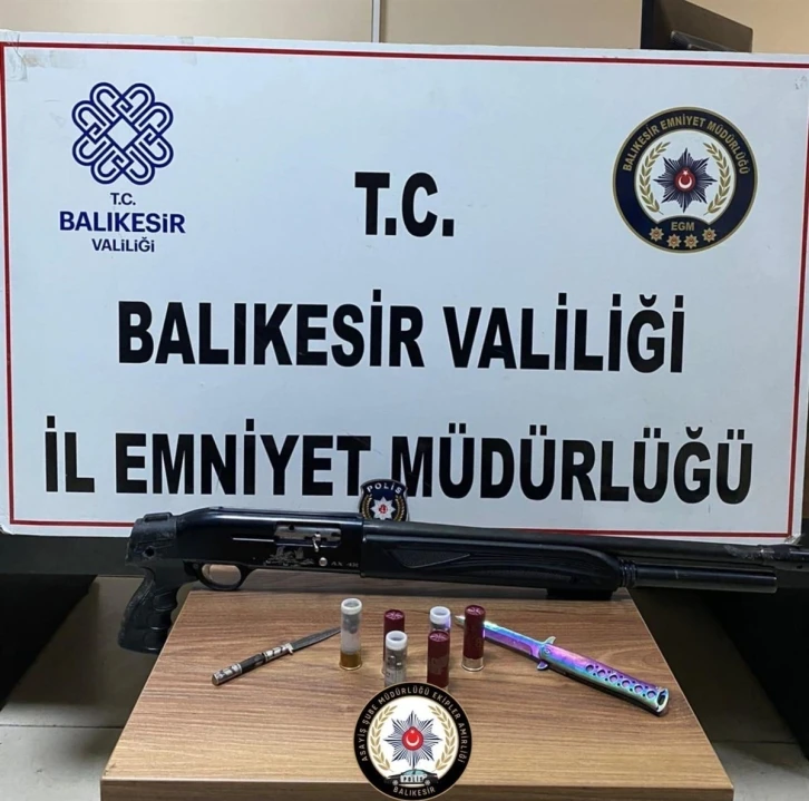 Balıkesir’de şüpheli şahıs denetimi
