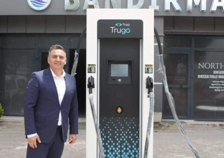 Bandırma’da elektrikli araçlar için hızlı şarj ünitesi "Trugo"
