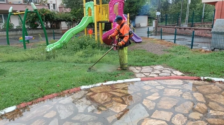 Bartın’da parklara kış bakımı
