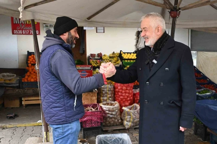 Başkan Başdeğirmen Köy Garajı esnafına projelerini anlattı
