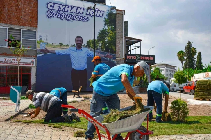 Başkan Kadir Aydar’dan Ceyhan’ın merkezine yeni yeşil alan
