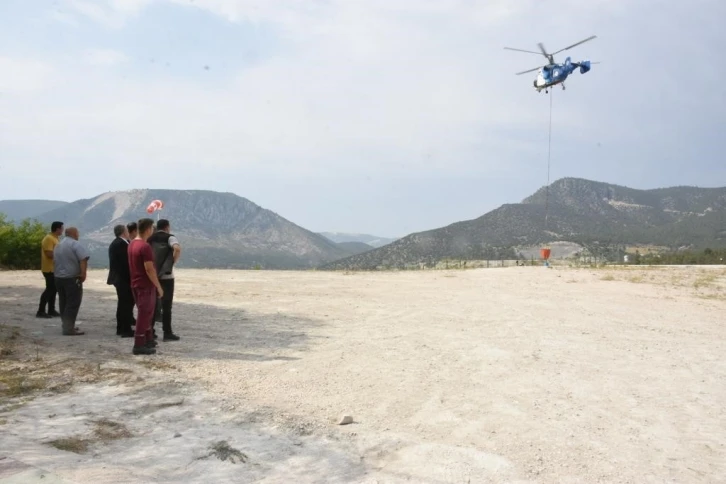 Bilecik’in ilk yangın söndürme helikopteri göreve başladı