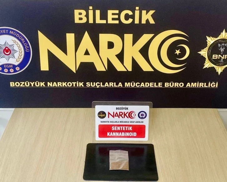 Bilecik’te uyuşturucu operasyonu 1 şüpheli yakalandı
