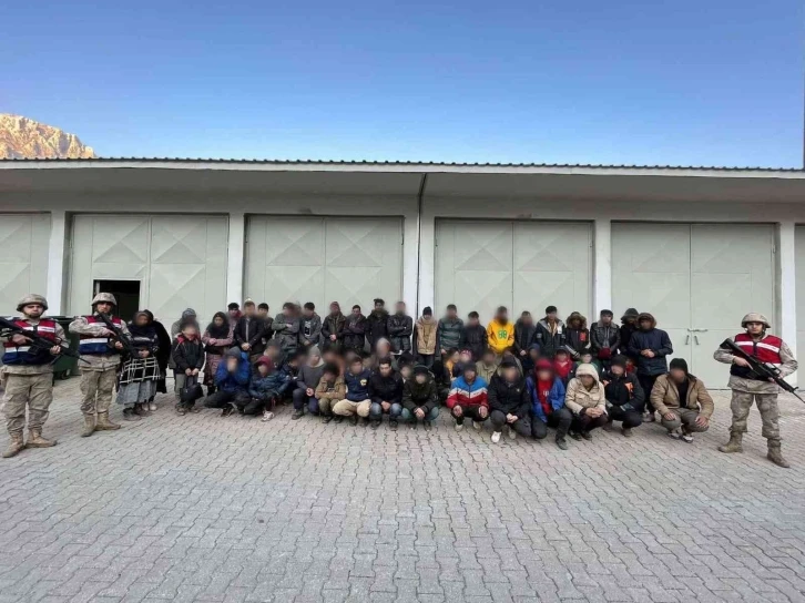 Bitlis’te 60 düzensiz göçmen ve iki organizatör yakalandı
