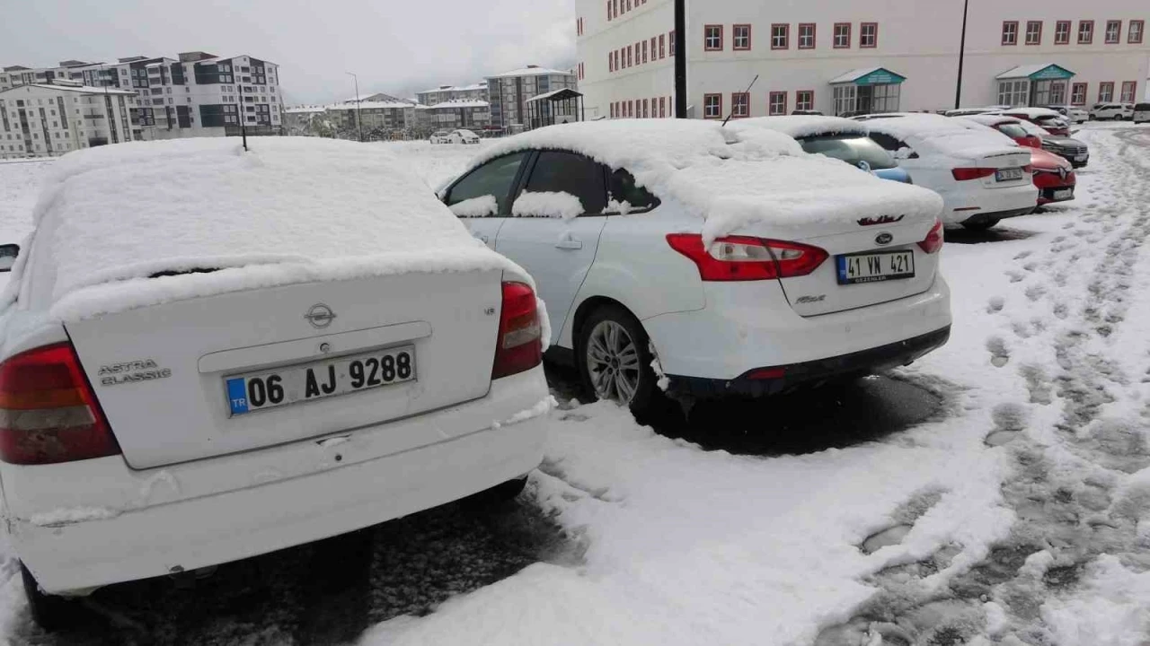 Bitlis’te Ekim ayında kar yağışı
