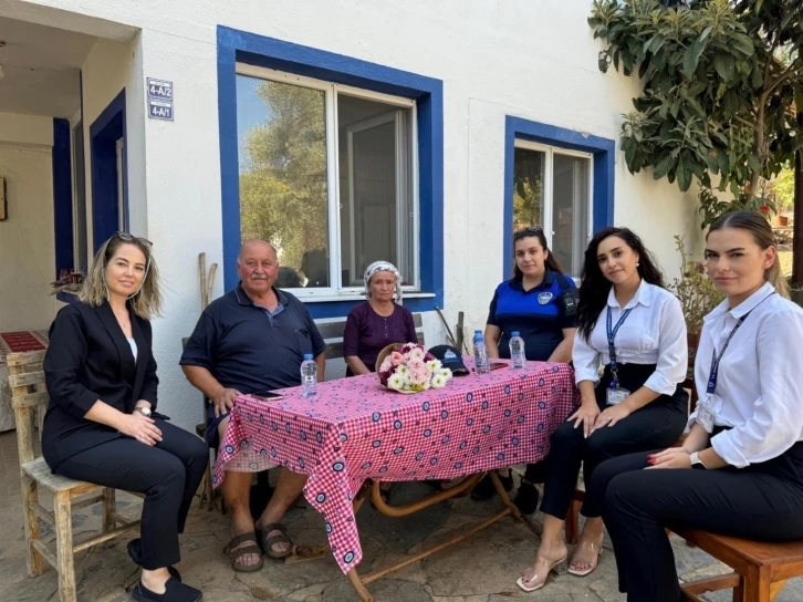 Bodrum belediyesi, vefat eden zabıta personellerinin ailelerini unutmadı
