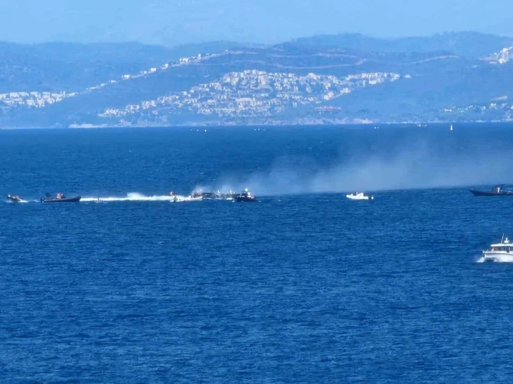 Bodrum’da milyon dolarlık tekne alev topuna döndü
