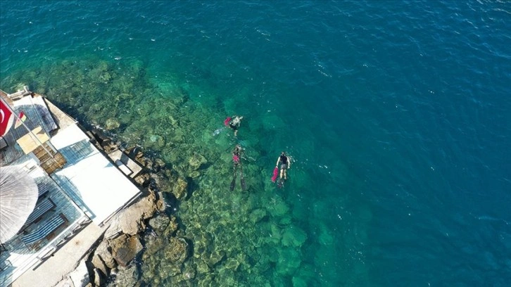 Bodrum'da dalgıçlar deniz dibinden 500 kilogram atık çıkardı