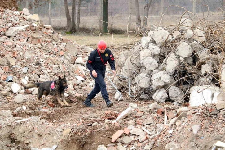 Bozkurt’taki sel felaketinde görev alan “Garip”, deprem bölgesinde de enkaz altındaki vatandaşların kurtarılmasını sağladı
