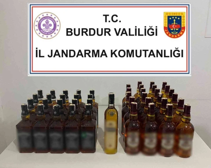 Burdur’da 44 litre kaçak içki ele geçirildi
