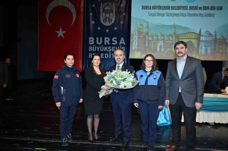 Bursa Büyükşehir Belediyesi memuruna ‘tavan’dan destek