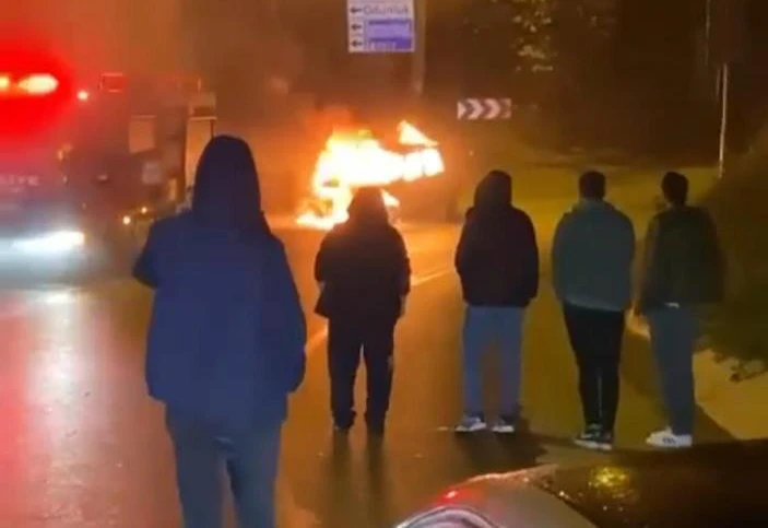 Bursa’da arka arka araç yangınları 