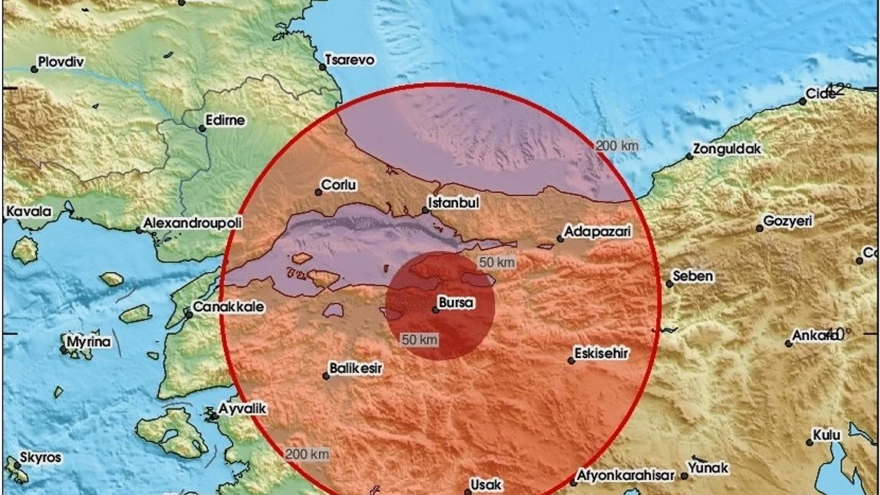 Bursa'da Deprem ! 