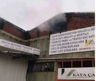 Bursa’da tekstil fabrikasında yangın