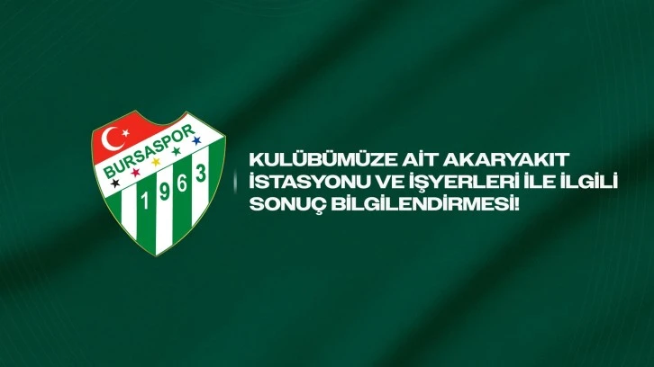 Bursaspor o borçtan kurtuldu!