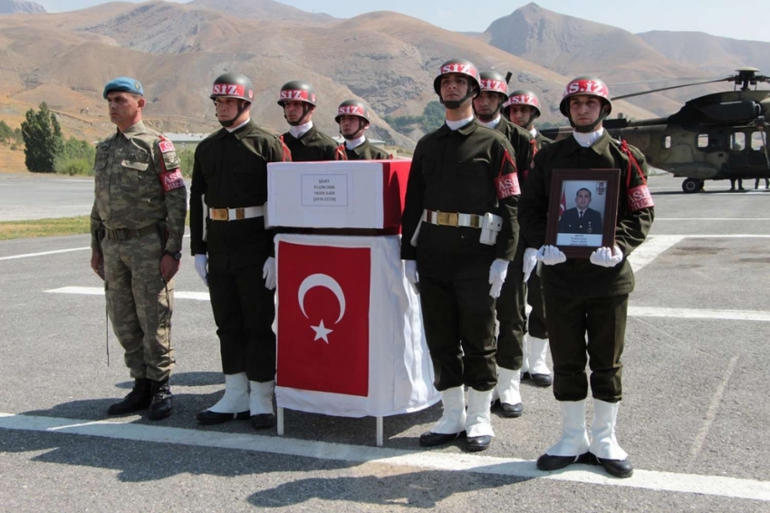 Hakkari şehidi Sarı için tören düzenlendi