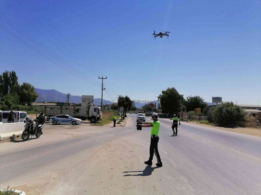 Dron destekli trafik denetimi