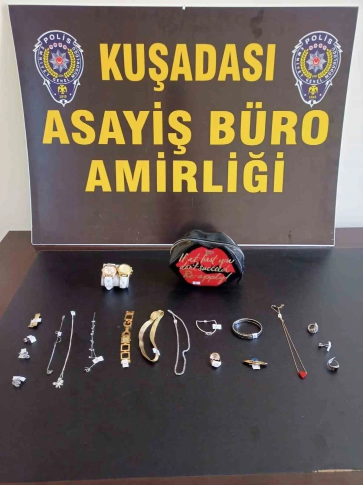 Çaldığı eşyalar ile birlikte yakalandı
