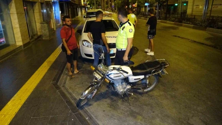 Çalıntı motosiklet polis denetimine takıldı
