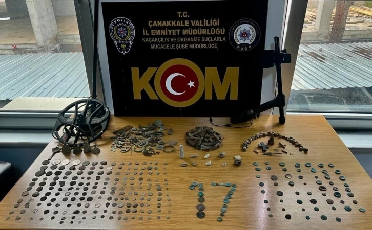 Çanakkale’de 264 adet sikke ele geçirildi
