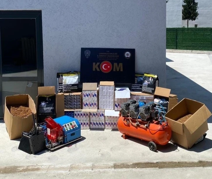 Çanakkale’de kaçak sigara operasyonu
