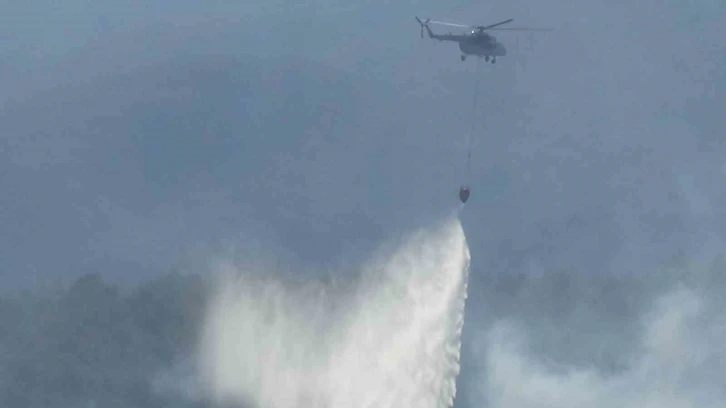 Çanakkale’deki orman yangınına havadan ve karadan müdahale devam ediyor
