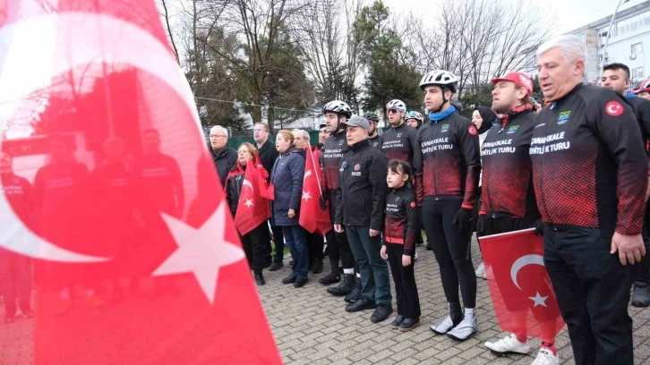 Çanakkale şehitleri anısına 300 kilometre pedal çevirecekler
