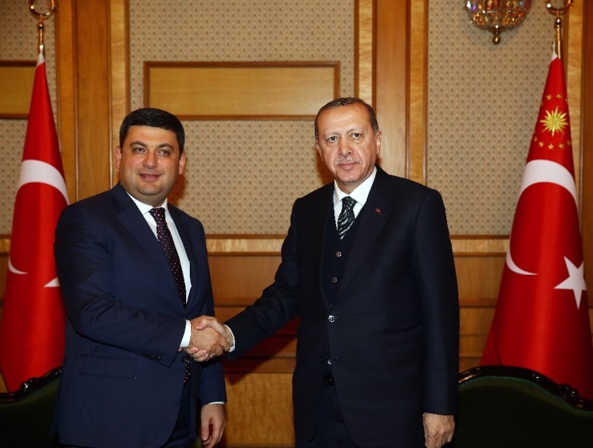 Ukrayna Başbakanı Groysman’ı kabul etti