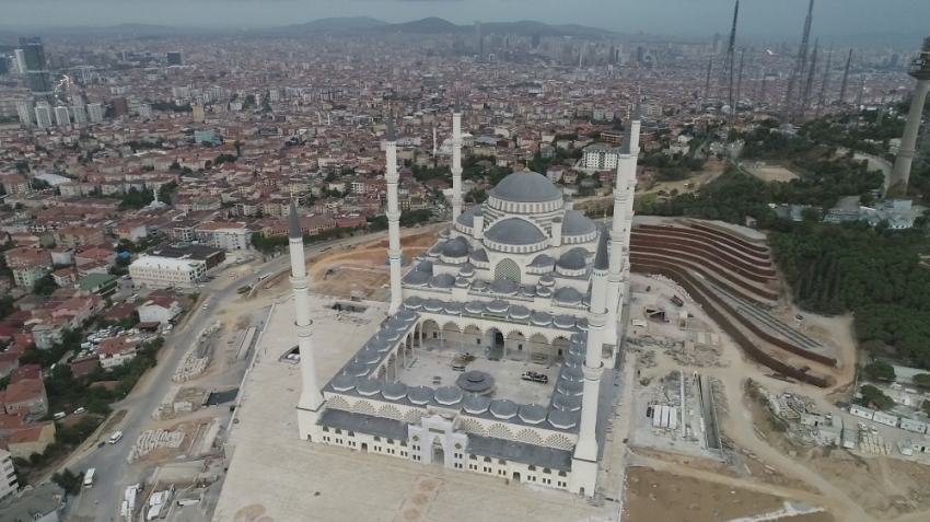 Çamlıca Camii inşaatında son durum