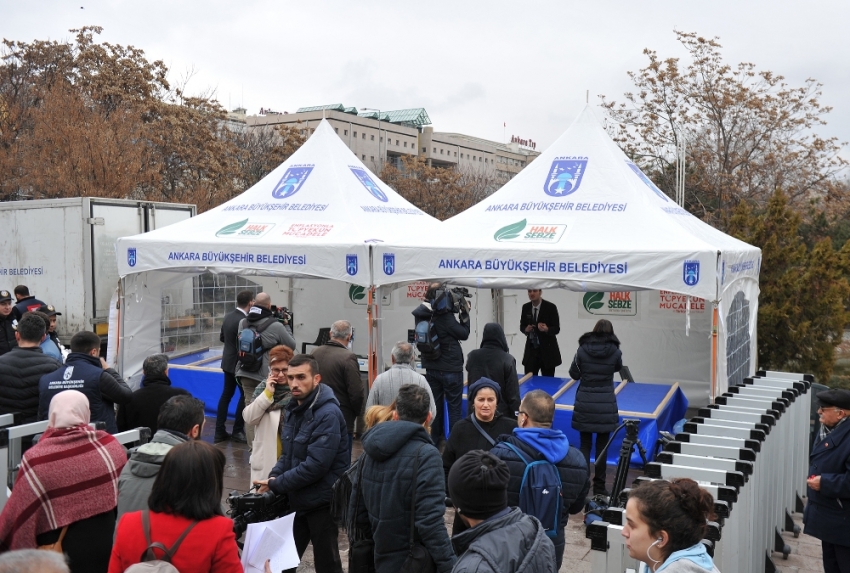 Ankara’da ilk tanzim satış çadırı kuruldu