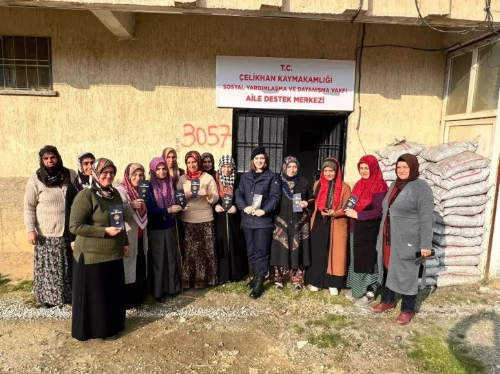 Çelikhan’da kadınlara KADES’in tanıtımı yapıldı
