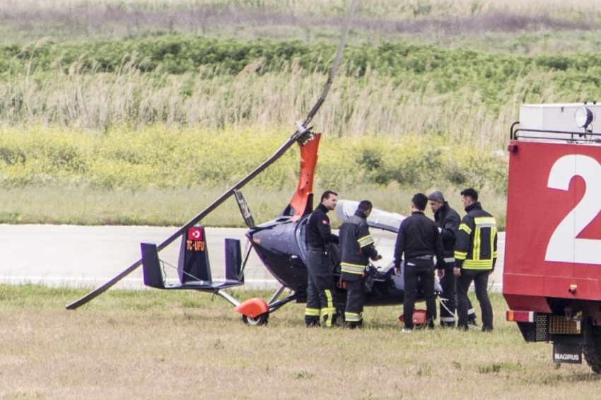 Edremit'te helikopter kazası