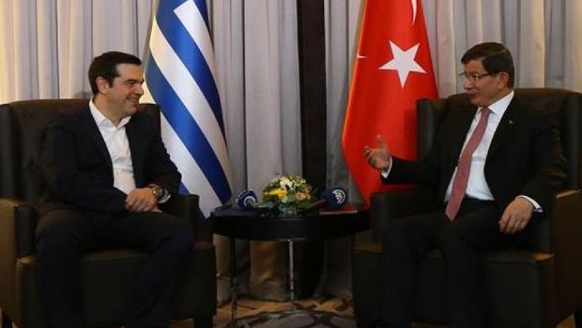 Başbakan Davutoğlu, Brüksel'de Çipras ile bir araya geldi