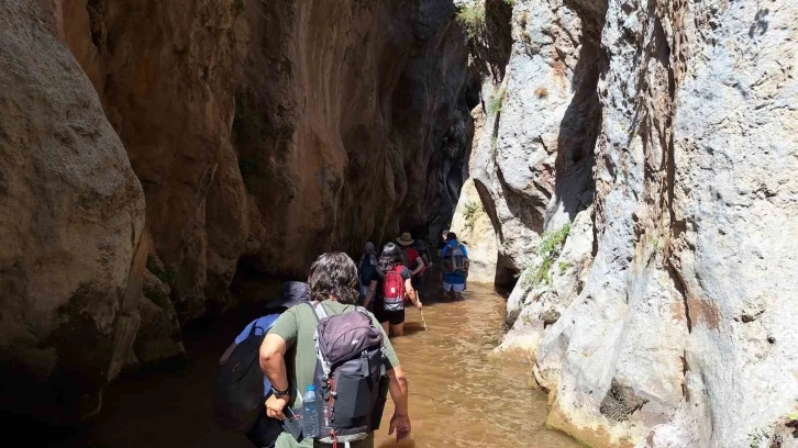 Çimenli Kanyonu doğaseverlerin gözdesi oldu
