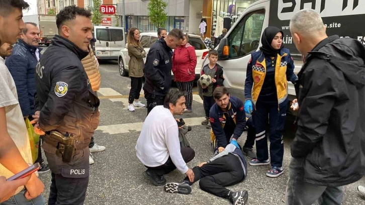 Çorlu’da korkutan kaza: O anlar kameraya yansıdı
