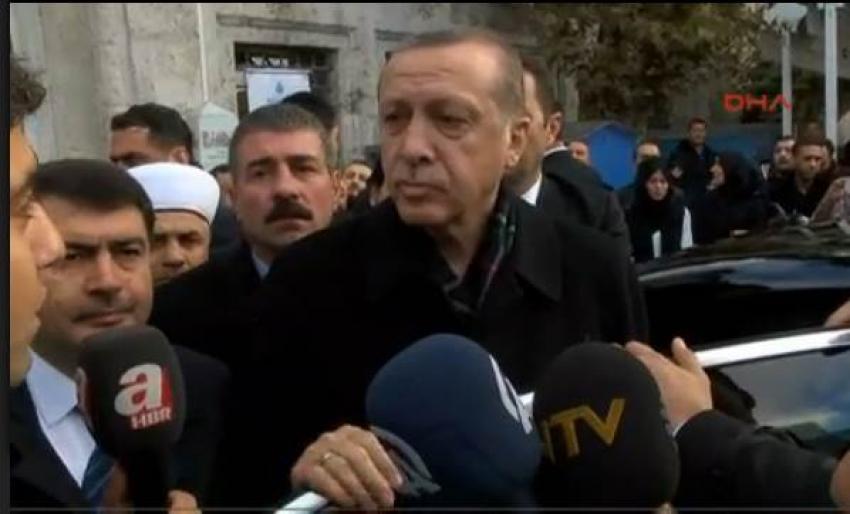 Erdoğan'dan cami çıkışı 2 Kasım mesajı