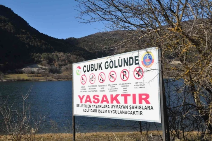 Çubuk Gölü’nde bahar havası yaşanırken göl suları azaldı
