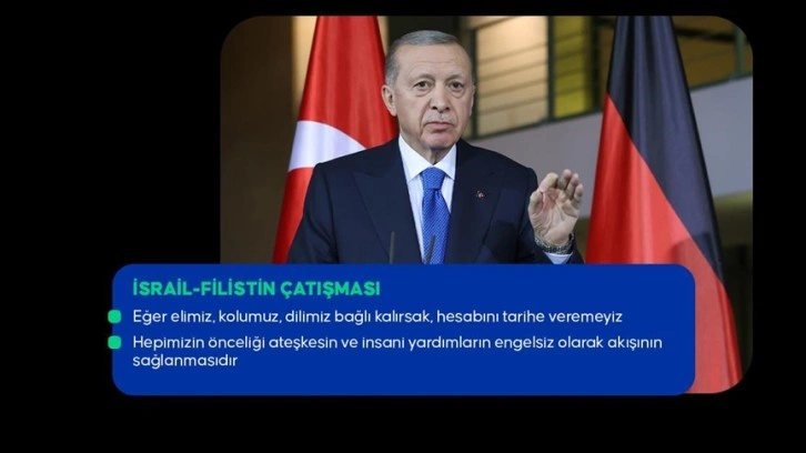 Cumhurbaşkanı Erdoğan: Bizim İsrail'e borcumuz yok, ama borçlu olanlar rahat konuşamıyor