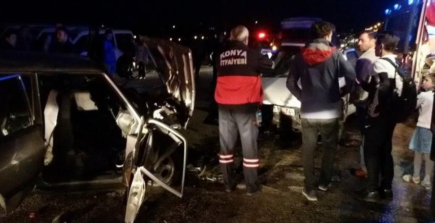 Konya’da trafik kazası: 1 ölü, 3 yaralı