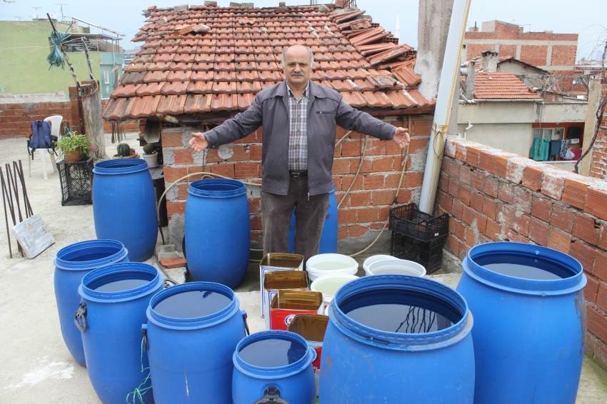 Bursa'da yağmur sularını biriktirip tonlarca su tasarruf ediyor