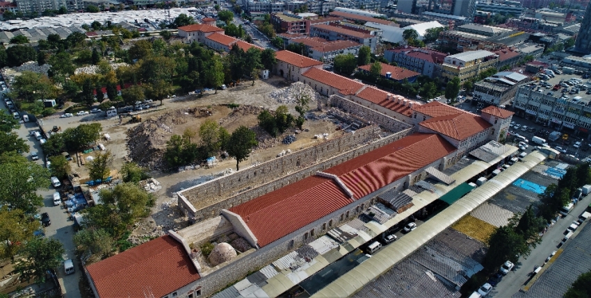 Çalışmaların sürdüğü Rami Kışlası havadan görüntülendi