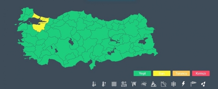 Meteorolojiden Bursa’ya ’sarı’ uyarı