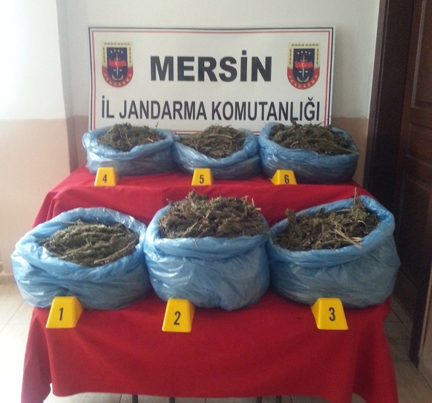 Mersin’de 21 kilo esrar ele geçirildi