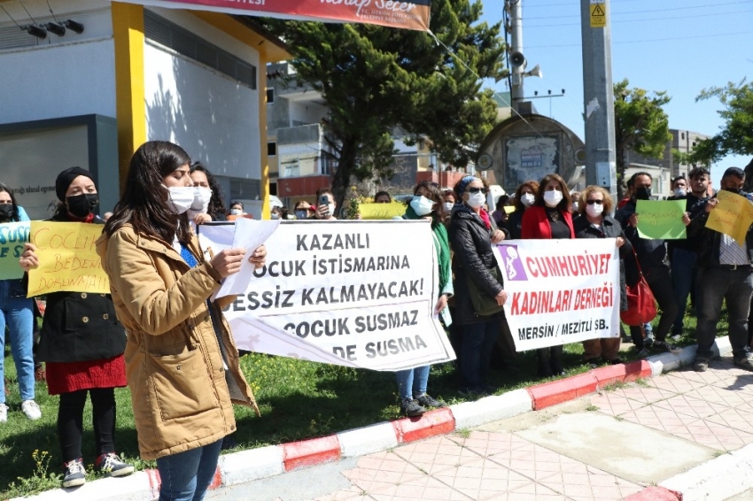 Vatandaşlar çocuk istismarını protesto etti