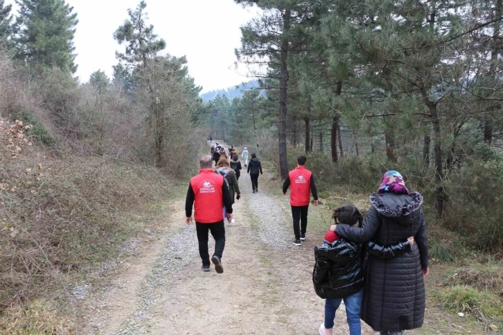 Depremzedeler doğa ile iç içe bir gün geçirdi