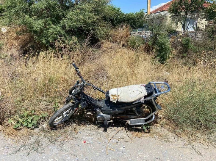 Devriye esnasında şasesi kazınmış motosiklet bulundu
