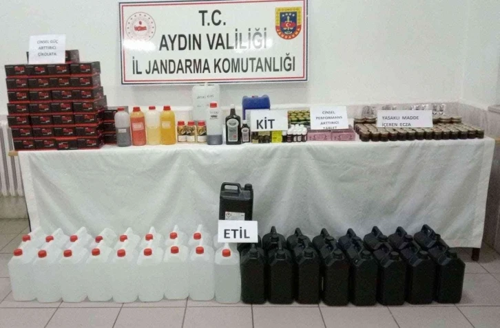 Didim’de 235 litre etil alkol ele geçirildi
